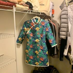 Qipao Dress with Embroidery Deatils